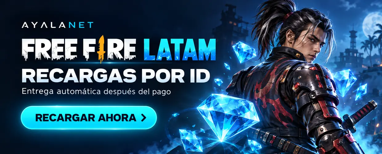 Recargas Free Fire LATAM — Entrega automática después del pago