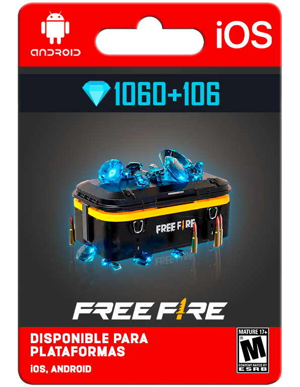 PIN Virtual FreeFire 1060 Diamantes