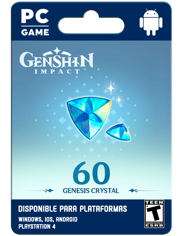 Genshin Impact  60 Genesis Crystals