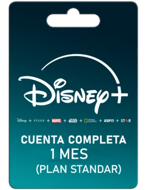 Disney Standar 1 Mes – Cuenta Completa -Global – Alquiler – ENTREGA AUTOMATICA