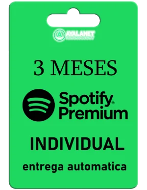 Spotify Premium 3 Meses – Cuenta Individual – ENTREGA AUTOMATICA
