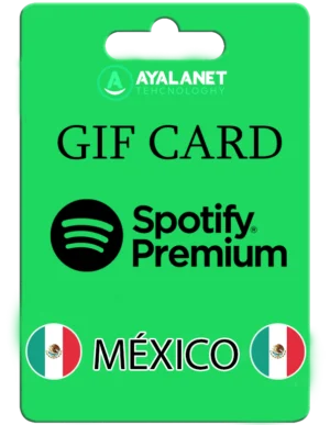 Spotify Gif Card Premium 1 Mes Individual México – ENTREGA AUTOMATICA
