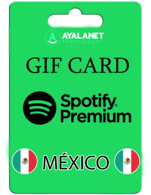 Spotify Gif Card Premium 1 Mes Individual México – ENTREGA AUTOMATICA