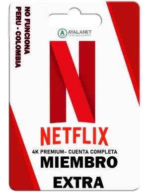 Netflix Miembro Extra : Cuenta Completa – ENTREGA AUTOMATICA