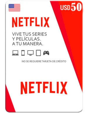 PIN Netflix 50 USD – USA (Entrega Automatica)