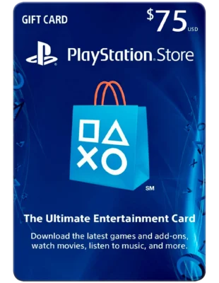 PlayStation Network Card $ 75 USA (Entrega Automática)