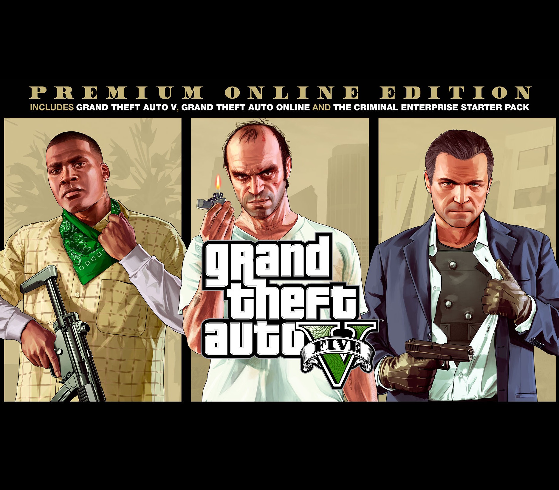 Grand Theft Auto V: Premium Online Edition & Great White Shark Card Bundle US XBOX One CD Key