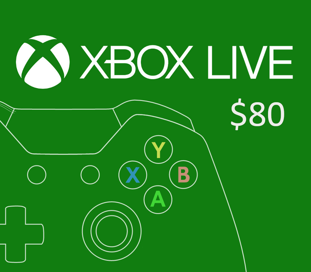 XBOX Live USD 80 Prepaid Card US