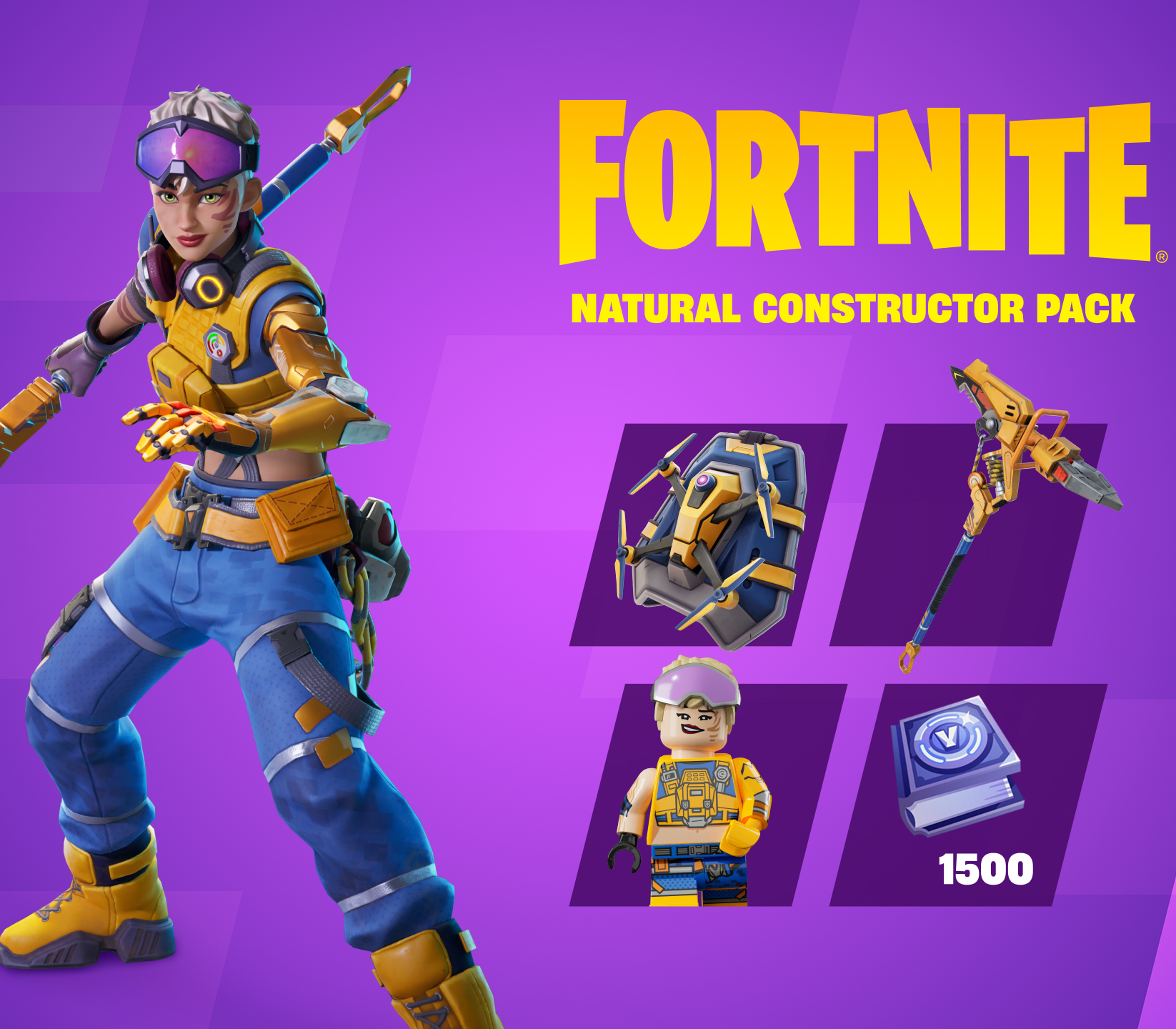 Fortnite - Natural Constructor Pack DLC US XBOX One / Xbox Series X|S CD Key