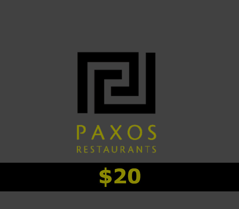 Paxos Restaurants $20 Gift Card US