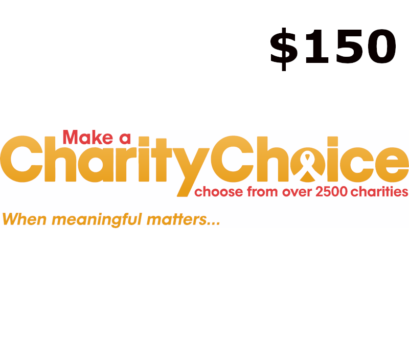 CharityChoice $150 Gift Card US