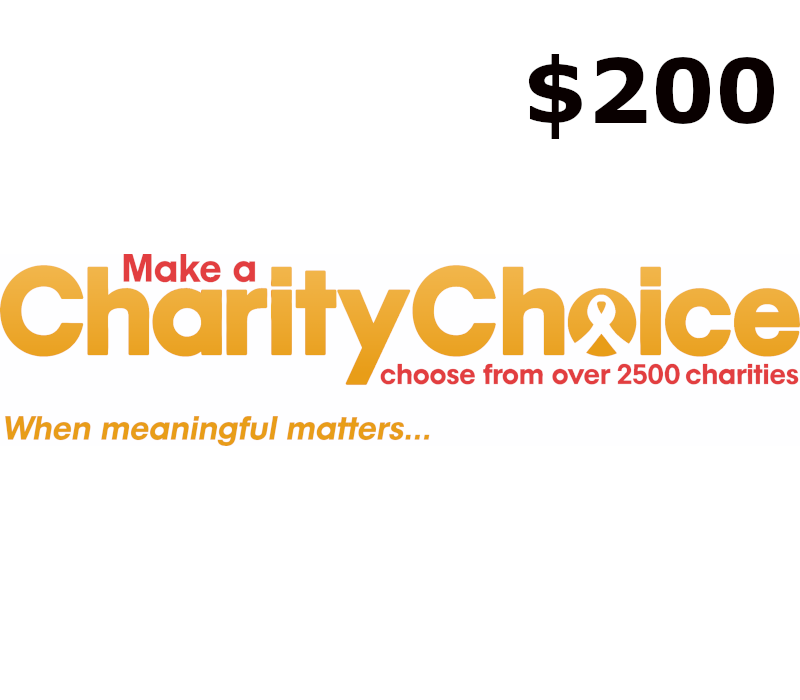 CharityChoice $200 Gift Card US