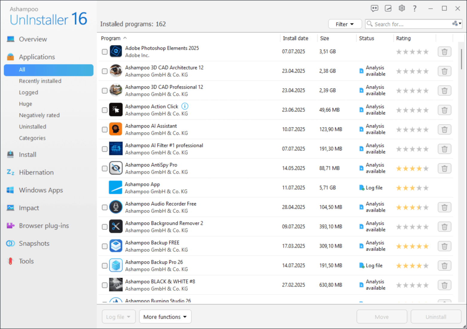 Ashampoo UnInstaller 16 Activation Key
